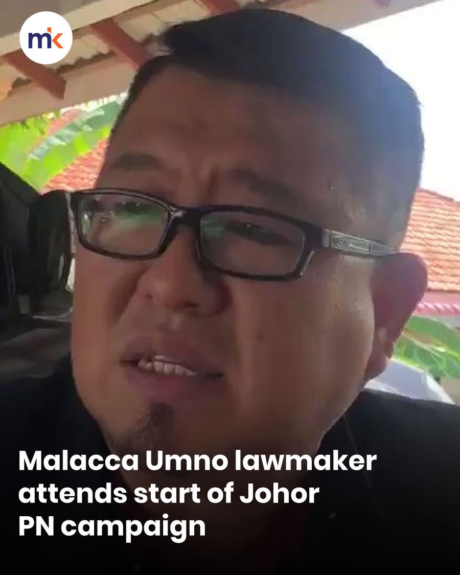 Malacca Umno lawmaker attends start of Johor PN campaign