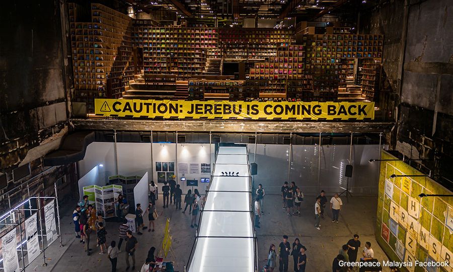 Activists use art to call for end of haze pollution