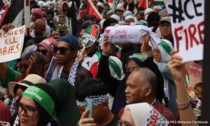 M'sians continue to rally in support of Palestine