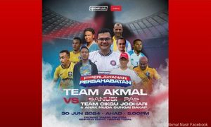 PKR's Akmal to carry on football match without Sanusi today