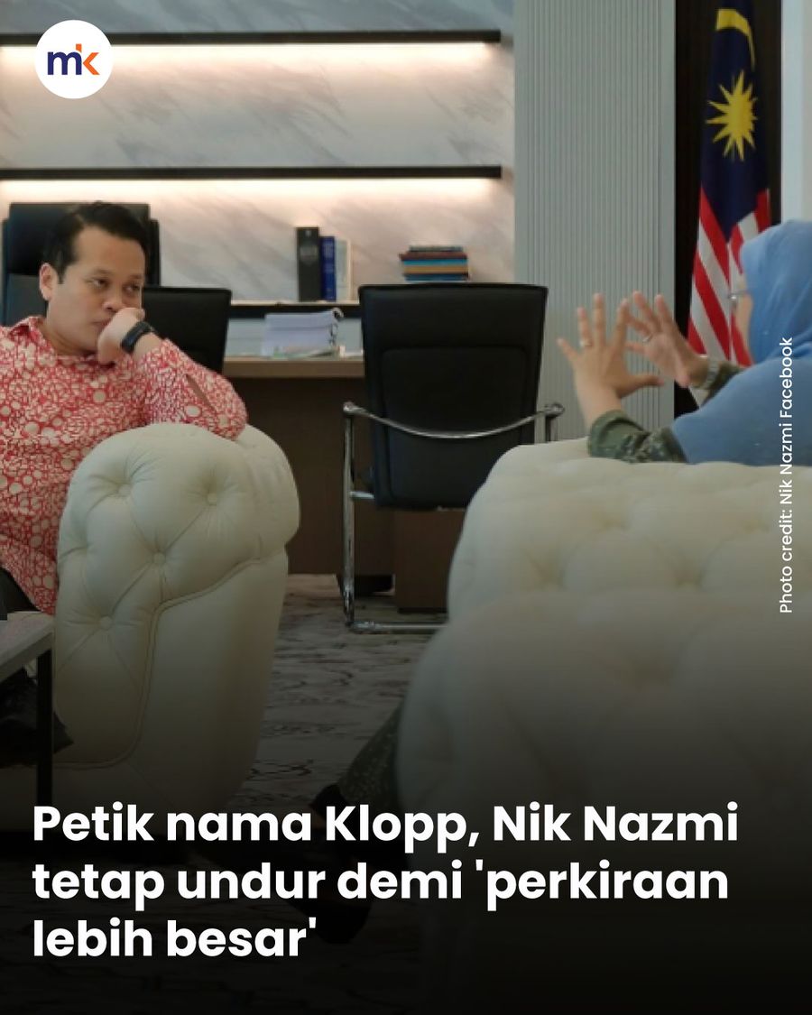 Petik nama Klopp, Nik Nazmi tetap undur demi 'perkiraan lebih besar'