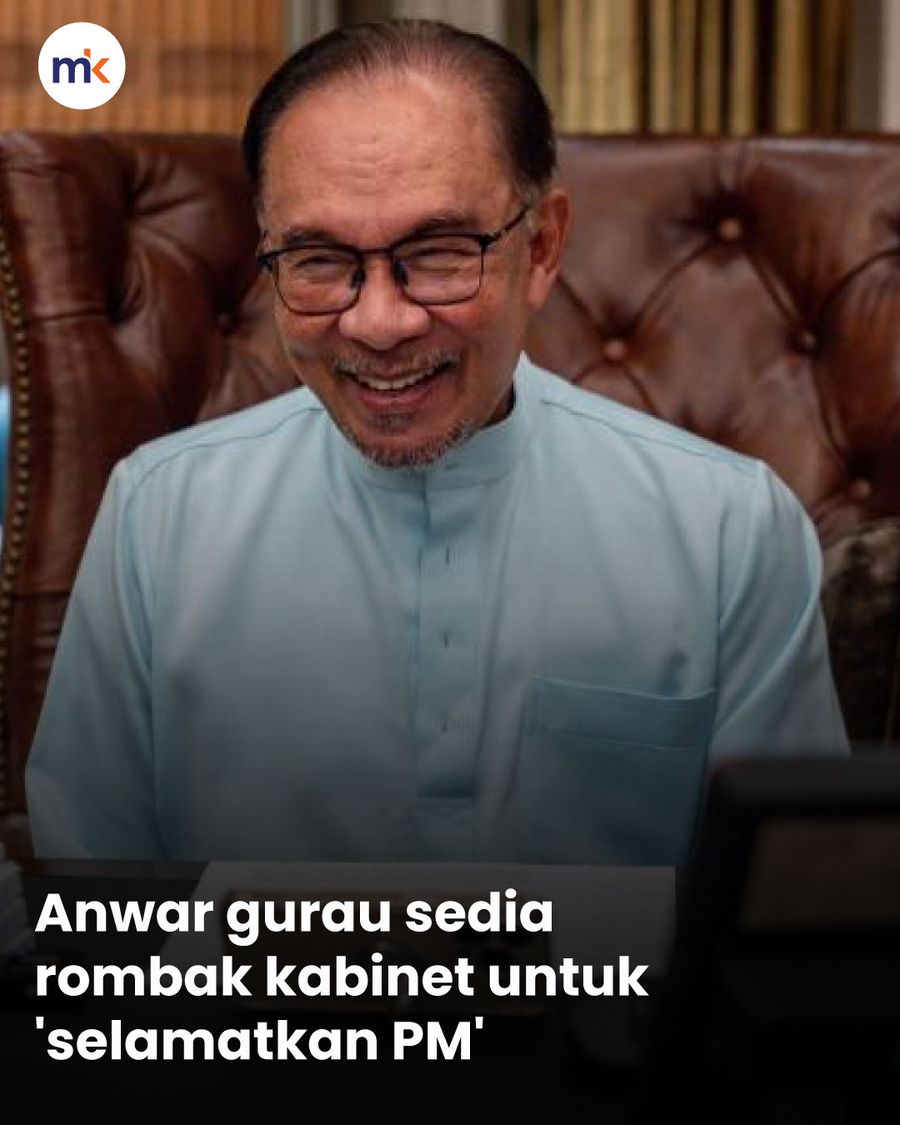 Anwar gurau sedia rombak kabinet untuk 'selamatkan PM'