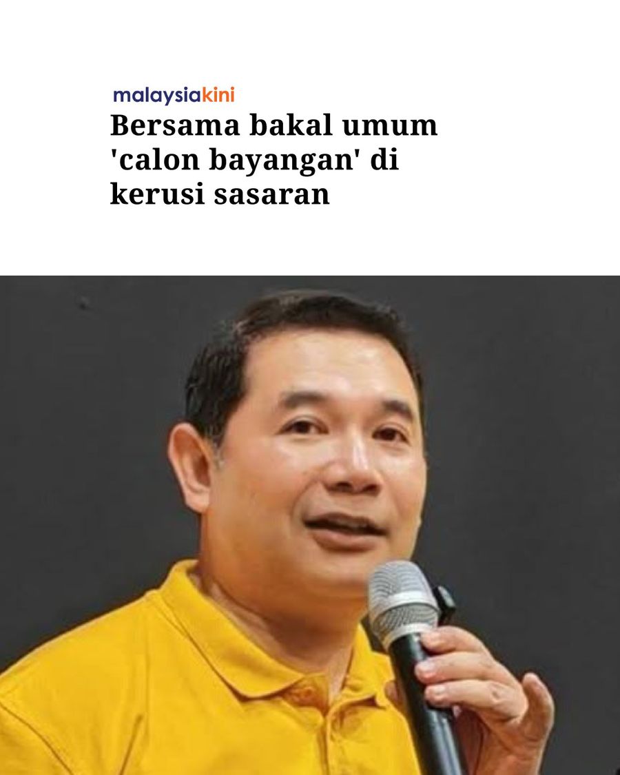 Bersama bakal umum 'calon bayangan' di kerusi sasaran
