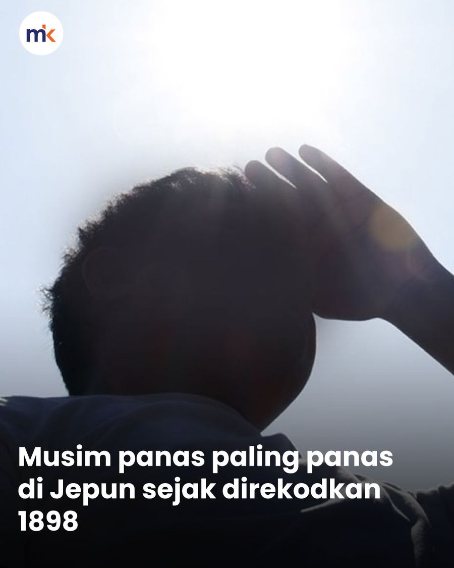 Musim panas paling panas di Jepun sejak direkodkan 1898