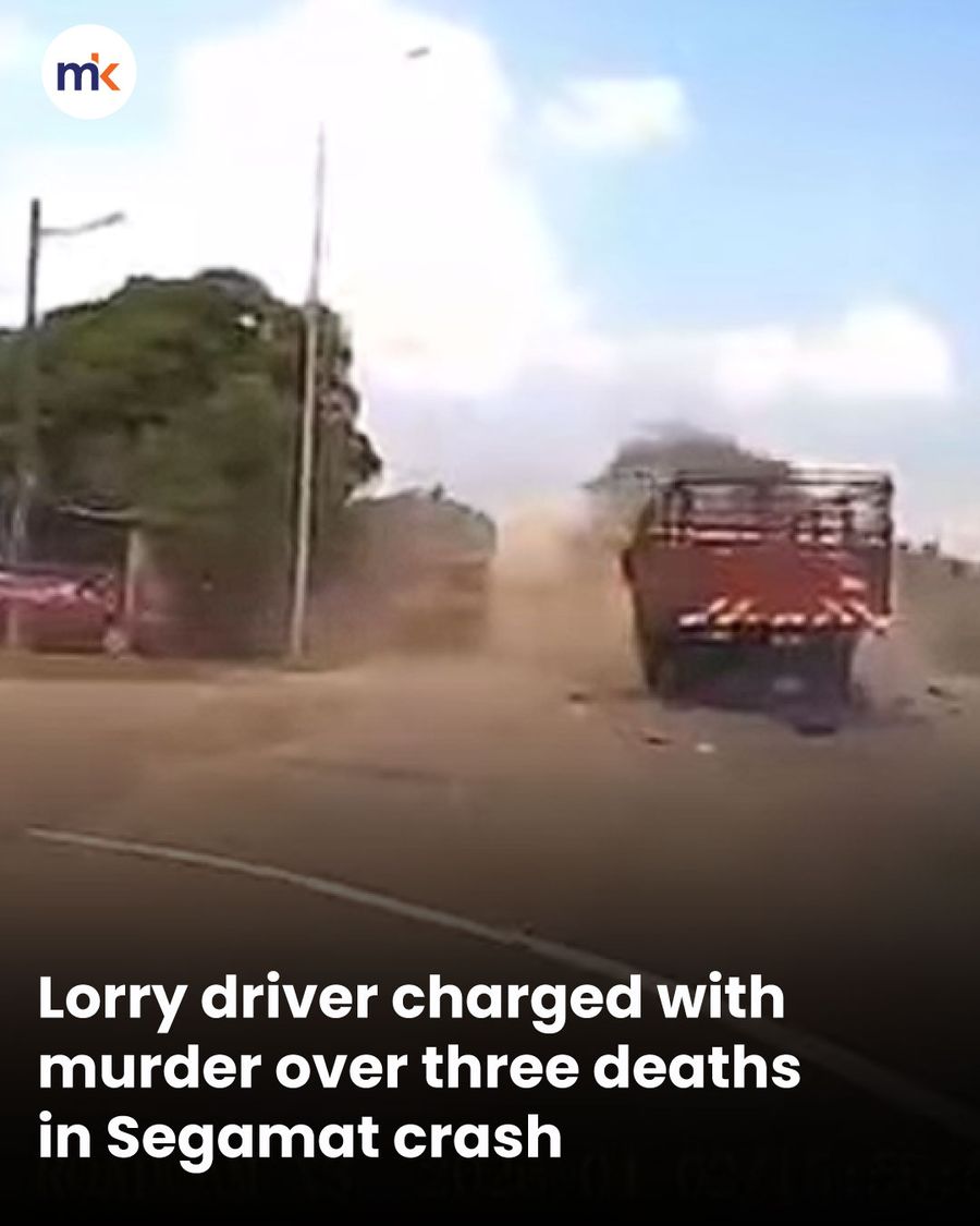 Lorry driver charged with murder over three deaths in Segamat crash