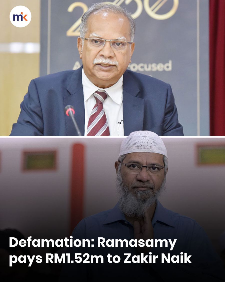 Defamation: Ramasamy pays RM1.52m to Zakir Naik
