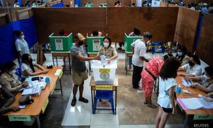 Thai voters cast early ballots one week before election