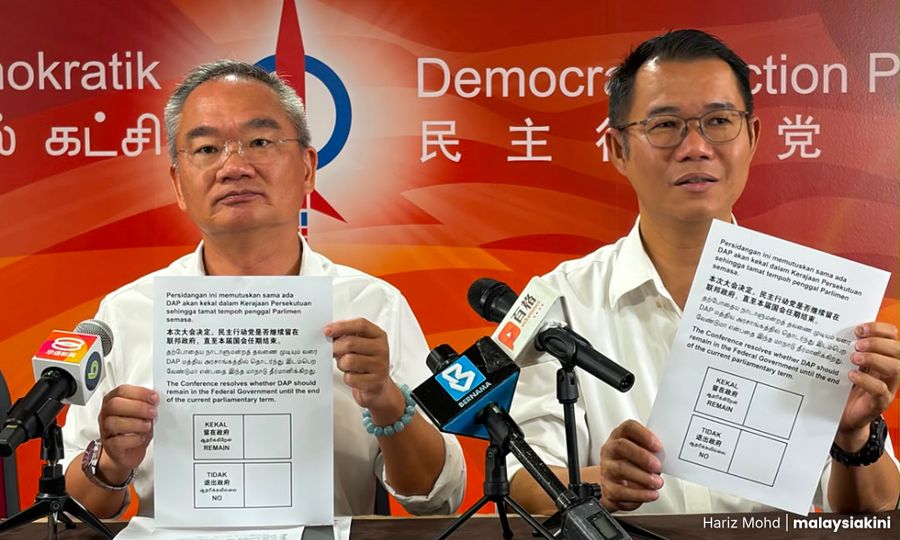 Kekal atau keluar: Perwakilan tentukan kedudukan DAP 16 Ogos ini