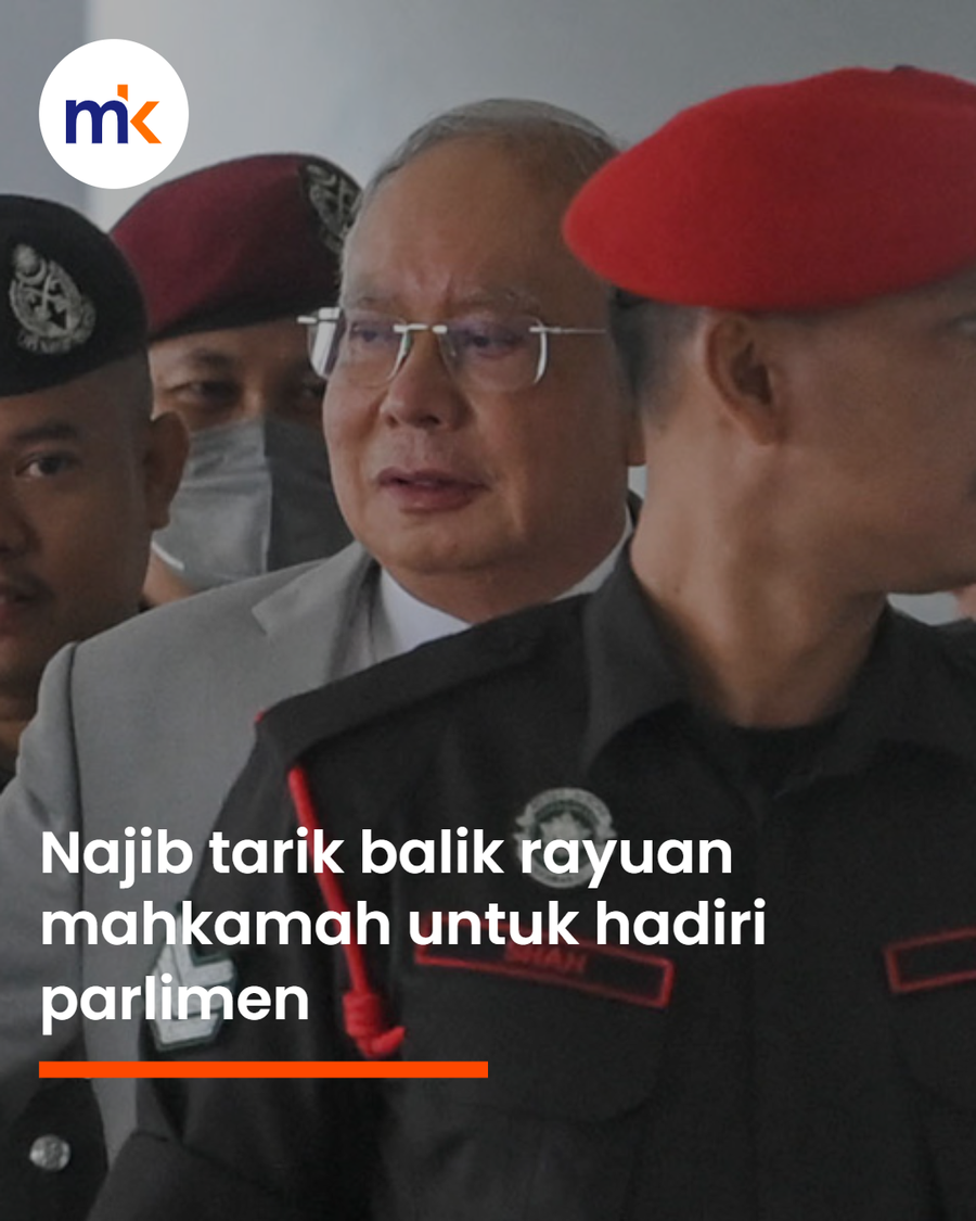 Najib tarik balik rayuan mahkamah untuk hadiri parlimen