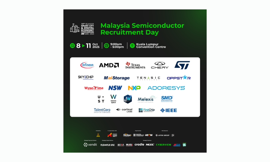 Selangor’s Malaysia Semiconductor Recruitment Day (MSRD) returns at SDEC 2025