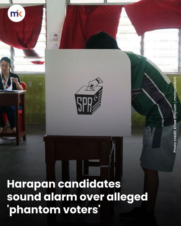 Harapan candidates sound alarm over alleged 'phantom voters'