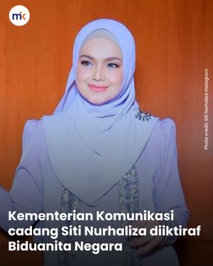 Kementerian Komunikasi cadang Siti Nurhaliza diiktiraf Biduanita Negara