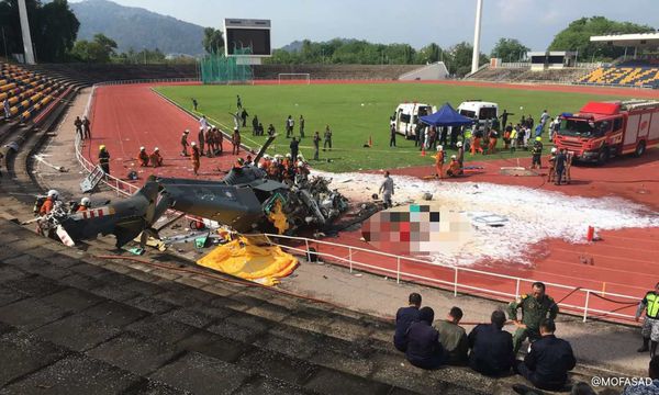 Two naval choppers collide mid-air, 10 dead