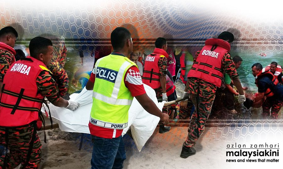 Lelaki lemas dibawa arus di Pantai Sepat
