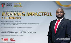 Taylor’s College RISE Educator Award 2024 Celebrates Inspiring Educators Nationwide