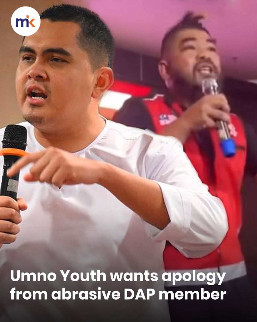 Umno Youth wants apology from abrasive DAP member