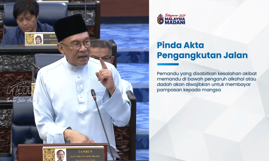 Anwar: Motorists in drug- and alcohol-linked road accidents to pay victims