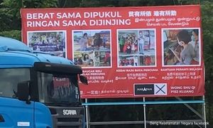 Pikul jadi pukul: PH turunkan papan tanda di Kluang
