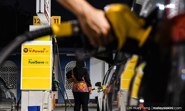 RON97 petrol down 5 sen, RON95, diesel unchanged