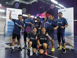 Allianz Malaysia team sweat it out in preparation for third Allianz Media Badminton Open 2023