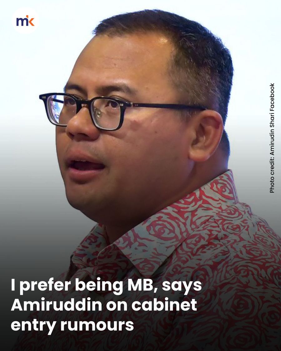 I prefer being MB, says Amiruddin on cabinet entry rumours