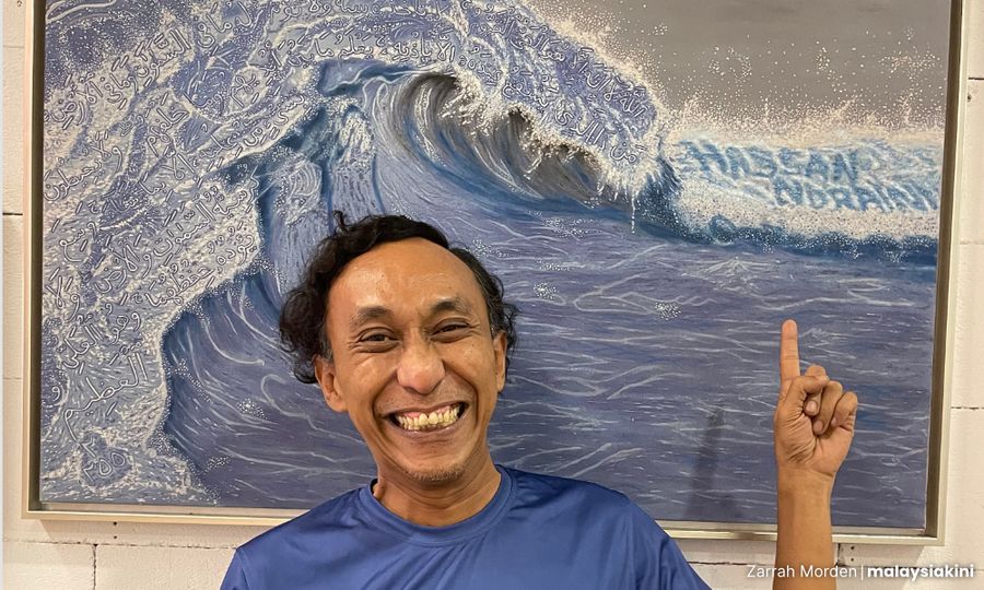 Newcomer artist loves to slip Easter eggs into his paintings