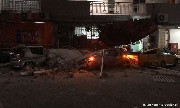 Doctor cheats death as roof of 5-storey KL building collapses