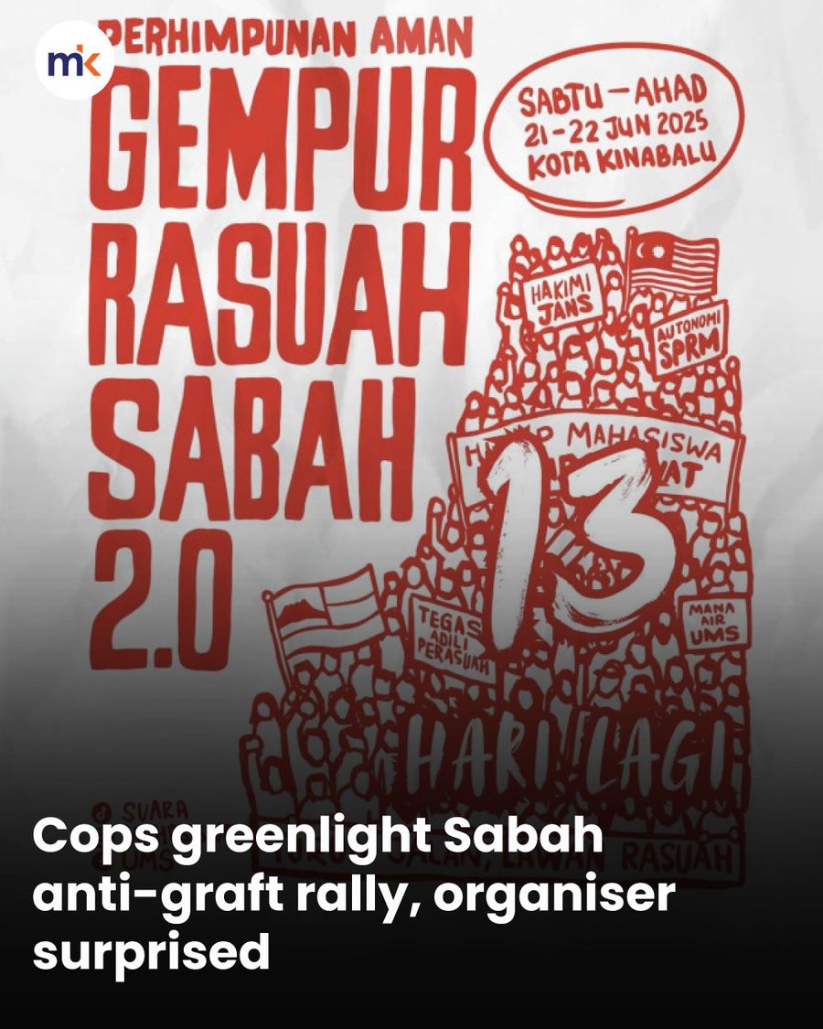 Cops greenlight Sabah anti-graft rally, organiser surprised