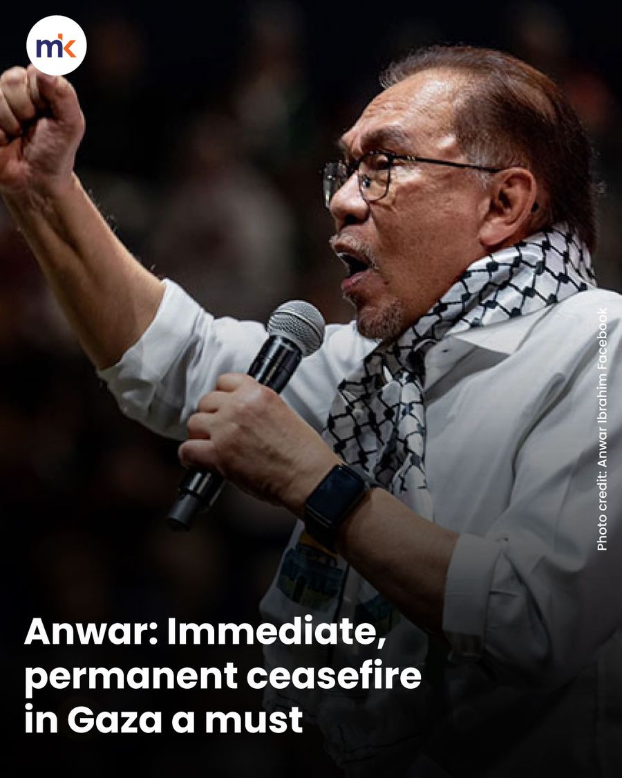 Anwar: Immediate, permanent ceasefire in Gaza a must