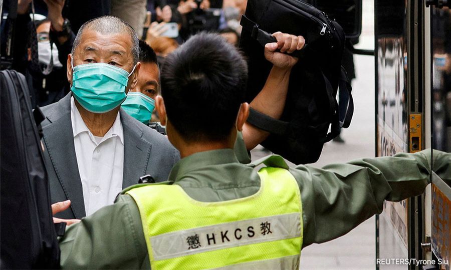 Hong Kong tycoon Jimmy Lai jailed over five years on fraud charge