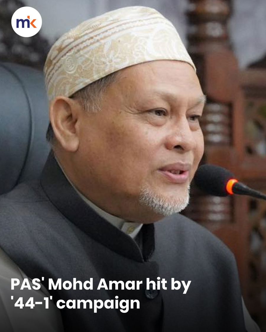 PAS' Mohd Amar hit by '44-1' campaign