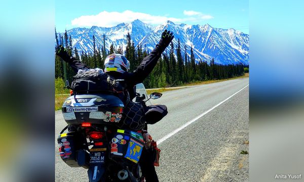 From Africa to Asia, 'adventure rider' Anita revs around the world