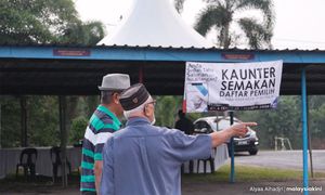 PRK JOHOR | Cuaca mendung, hujan iringi pengundian pagi ini