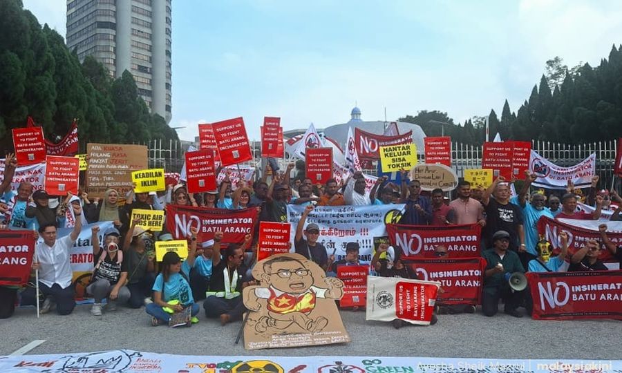 JRTI雪政府大厦外集会，抗议大臣两年来没回应诉求