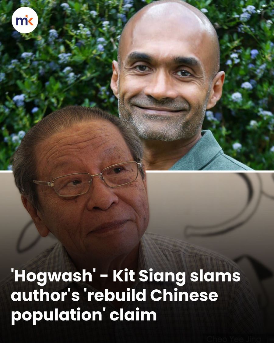 'Hogwash' - Kit Siang slams author's 'rebuild Chinese population' claim