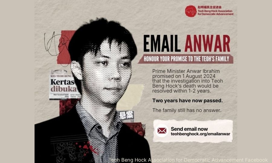 'Email Anwar' campaign launched as Beng Hock family's 17-year quest for justice continues