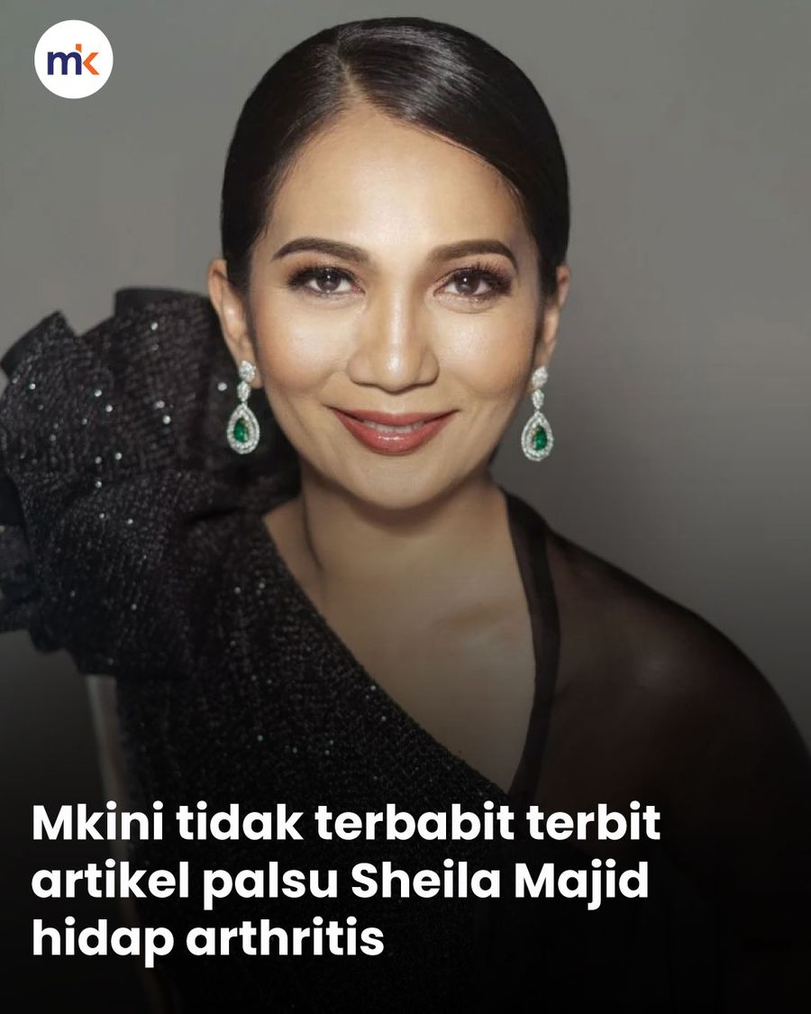 Mkini tidak terbabit terbit artikel palsu Sheila Majid hidap arthritis