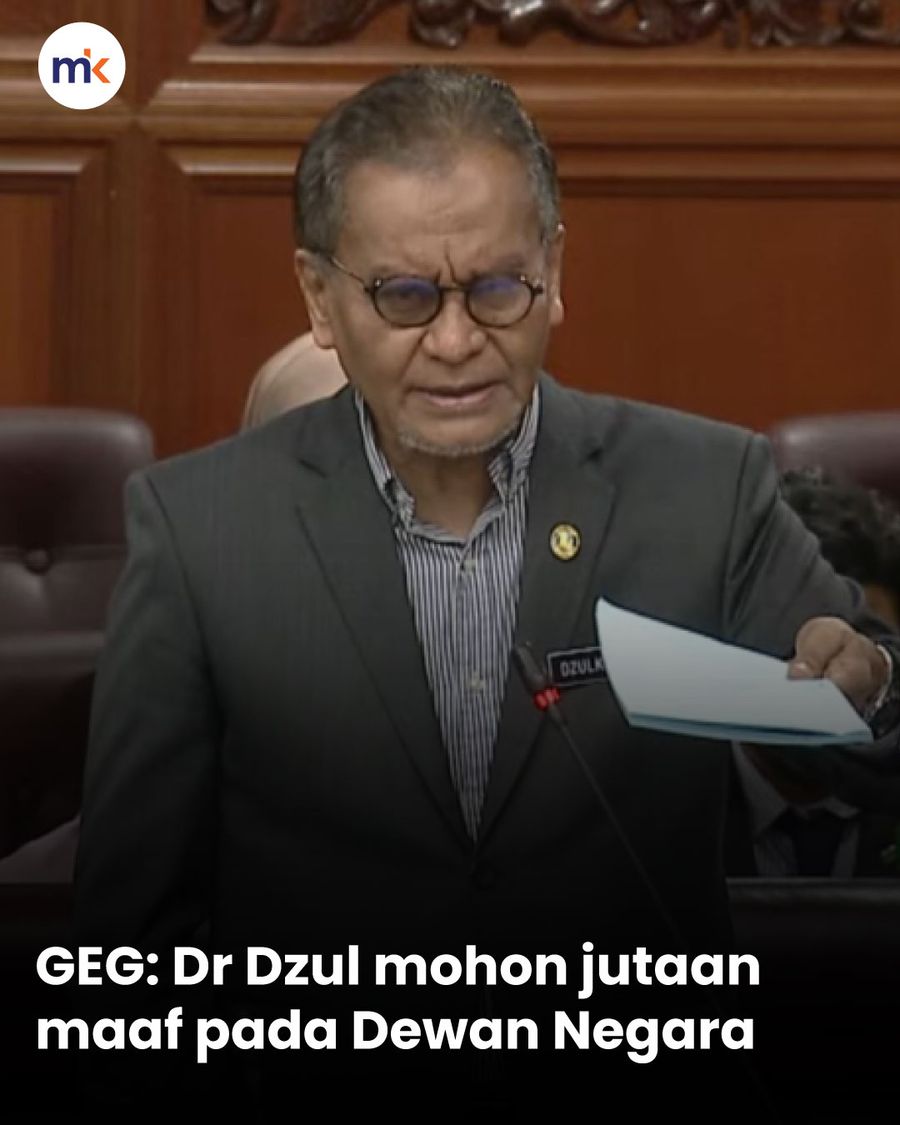 GEG: Dr Dzul mohon jutaan maaf pada Dewan Negara