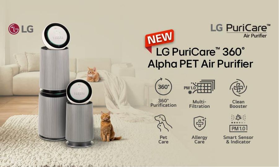 Nikmati Udara yang Bersih, Segar dan Sihat dengan LG PuriCare™ 360º Alpha PET Penulen Udara
