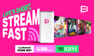 Yes unboxes the drama with 5g advanced Broadband + FREE 1 Year iQIYI access