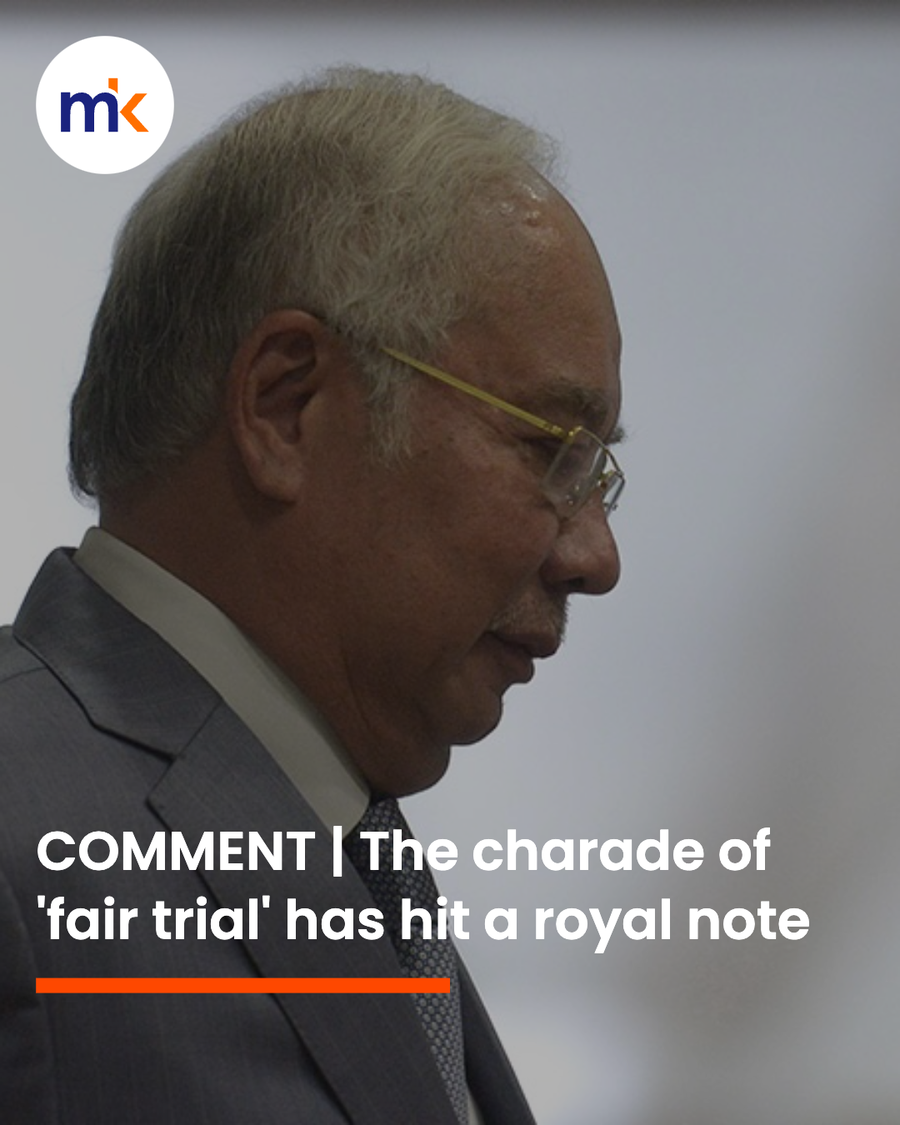 COMMENT | The charade of 'fair trial' has hit a royal note