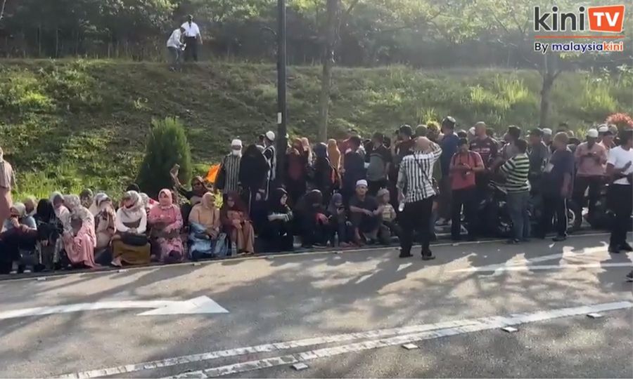 Mahathir turut  turun demo depan istana