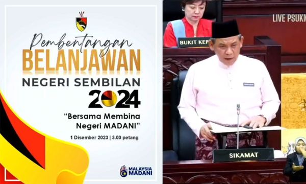 Negeri Sembilan assembly passes RM555m Budget 2024