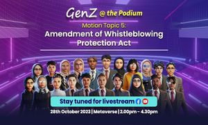 Youth to Present Amendments to the Whistleblowing Protection Act to Enhance Protection, for Whistleblowers
