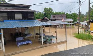 槟202水患受灾户获援金，首相发五百天灾机构派一千