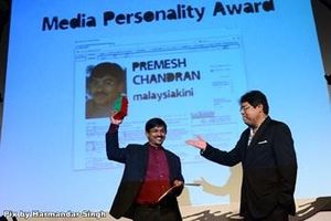 Malaysiakini CEO Premesh wins award