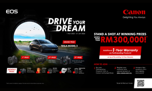 Win a Tesla Model 3 and over RM300,000 in prizes with Canon’s “Canon Drive Your Dream” Contest