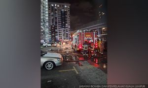 Fire destroys five units at Cheras flat