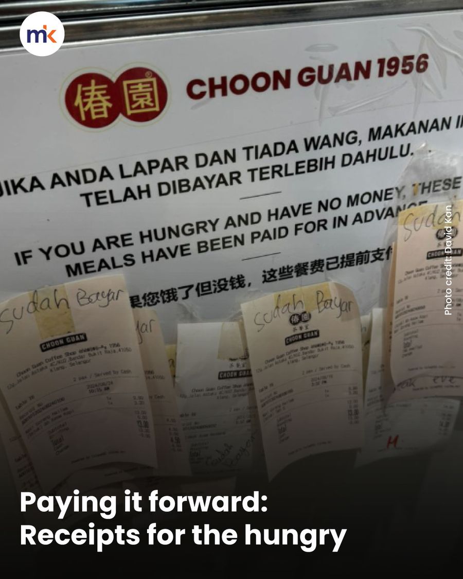 Paying it forward: Receipts for the hungry
