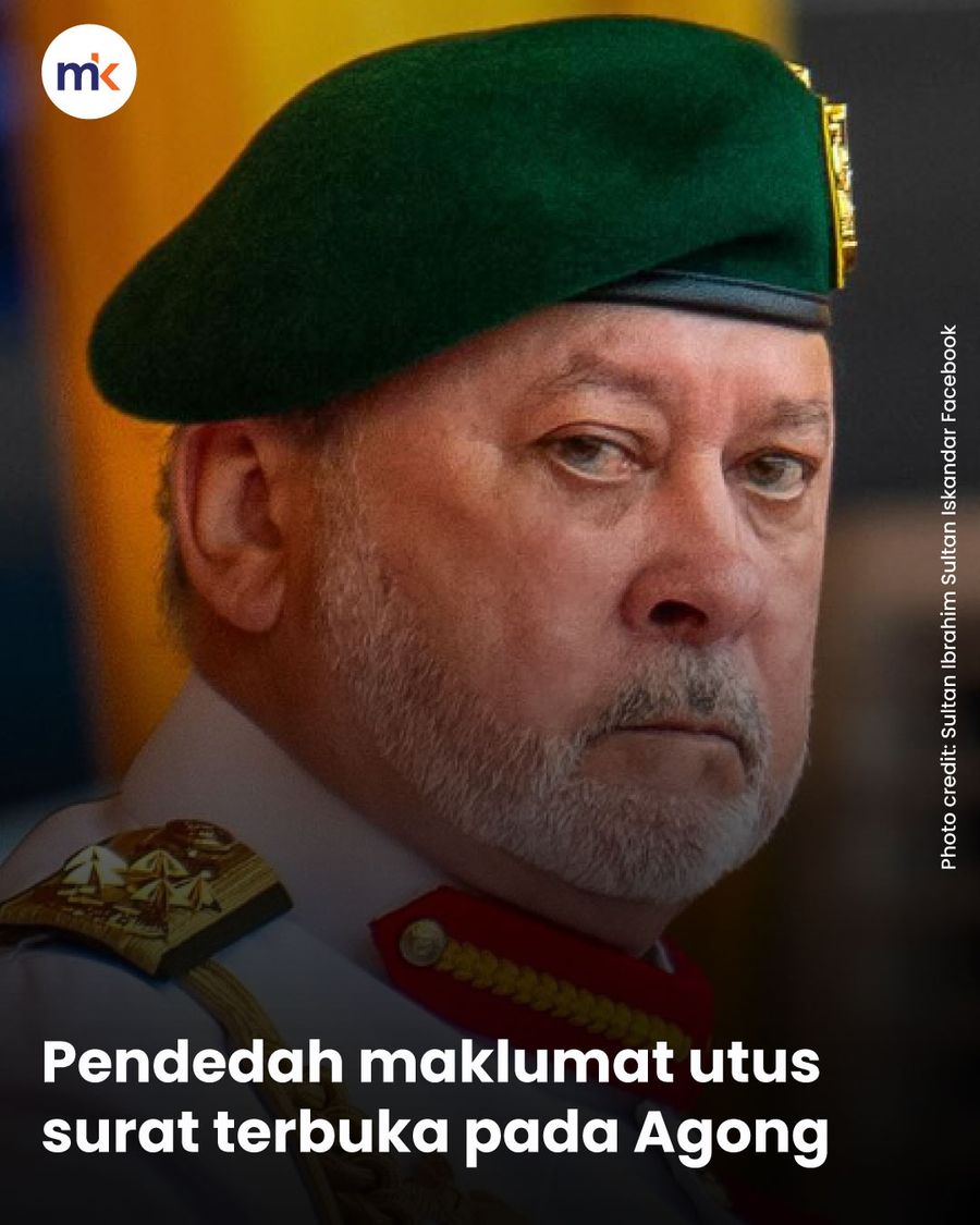Pendedah maklumat utus surat terbuka pada Agong